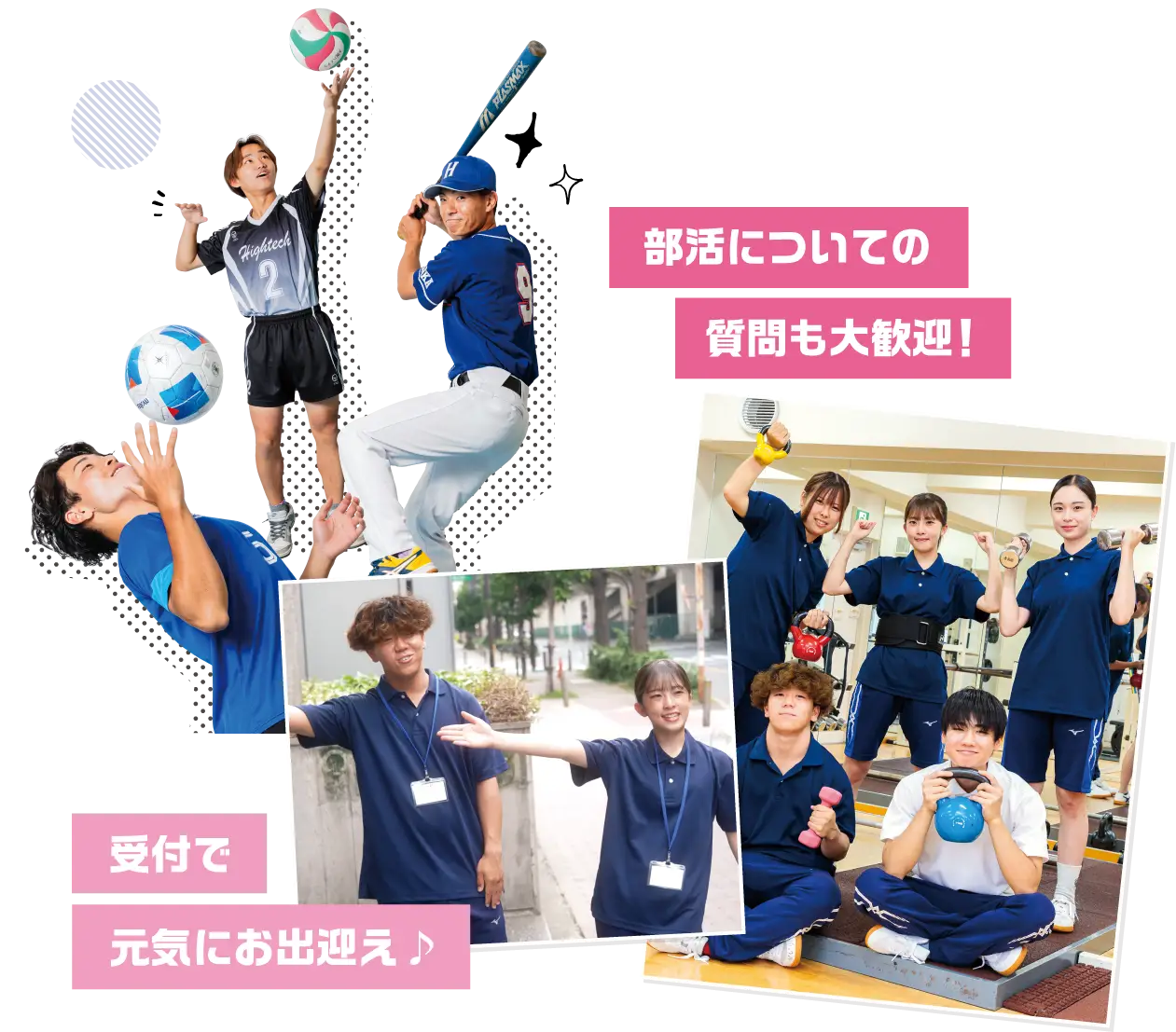 部活についての質問も大歓迎！