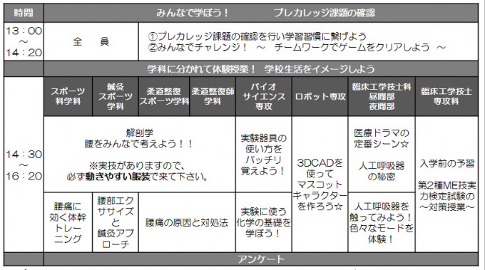 プロカレ内容